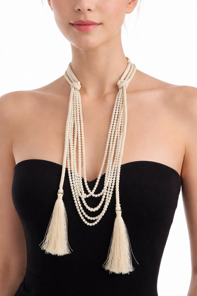 Erdem İnci püsküllü kolye