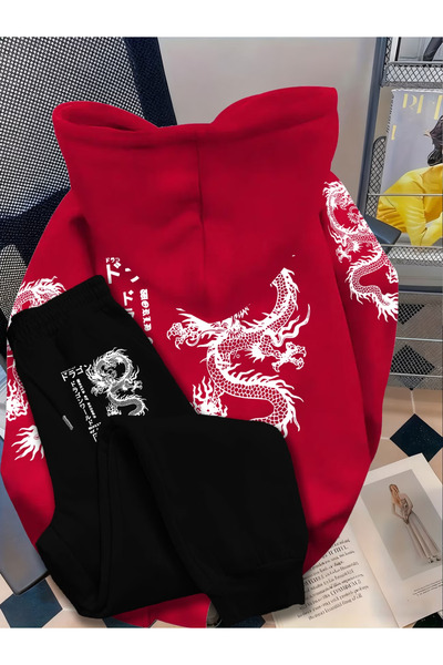 CLASSY.MODA طقم هودي وبنطلون Calle 00 Deluxe Edition 3 من قماش الشيروندالو