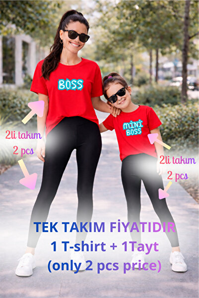 genosha طقم تي شيرت وبنطلون ضيق من Mother Daughter Mama Min Recovery، سعر فرد...