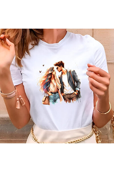 Kartier Tricou Dama Alb Dreamy Connection