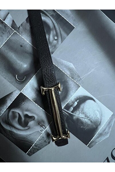 Luminos Butik Long Buckle Black Thin Women's Belt Jacket Belt, Women's Belt, ...