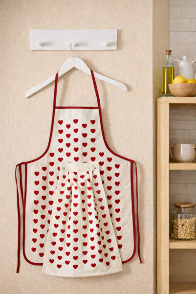 ÇIQRIK HOME مريلة مطبخ فاخرة مقاومة للسوائل مع منشفة