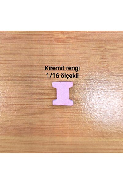 Budi Minyatür İnşaat Kiremit Rengi Kilitli Parke Taşı (150 Adet, Kiremit Renk...