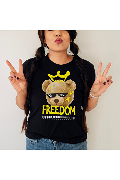Kartier Tricou Dama Negru Freedom