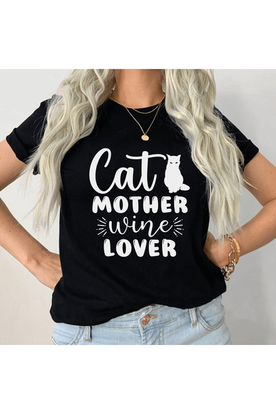 Kartier Tricou Dama Negru Cat Mother