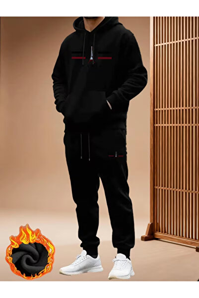 valeriae Calle 00 Premium 3 İplik Şardonlu Oversize Hoodie Suit Series