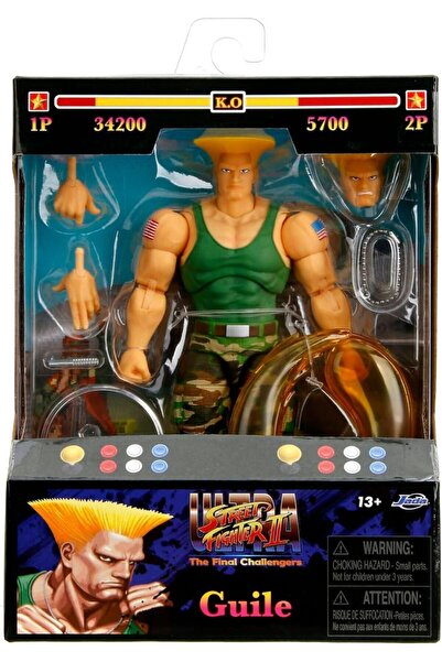 Simba Jada Street Fighter 2 Σετ Φιγούρας Guile 15 εκ. και Αξεσουάρ