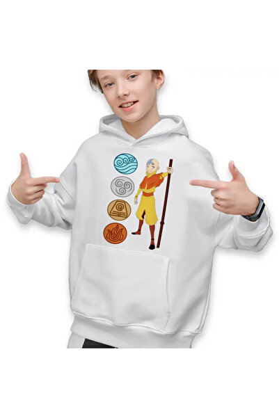 OEM Παιδική Μπλούζα Φούτερ για Αγόρια Avatar Airbender The 4 Elements