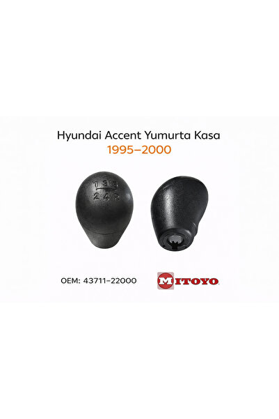 MITOYO Hyundai Accent Yumurta Kasa 1995–2000 Gear Shift Knob Oem 43711-22000