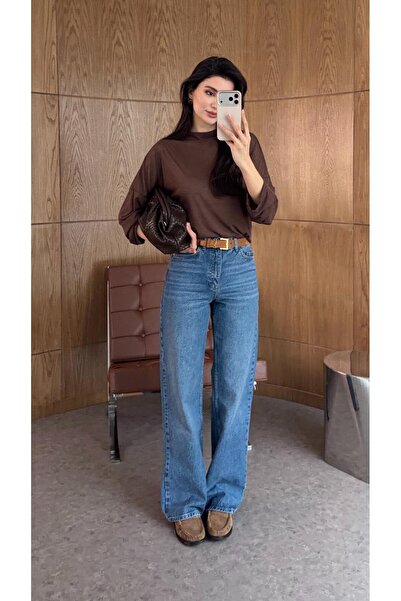 HAZELANNA Blue Palazzo Jean