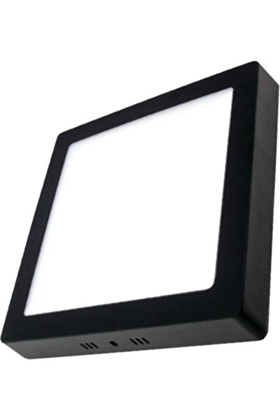 ENFE Sıva Üstü Siyah Kasa Kare LED Panel 18W Beyaz Işık