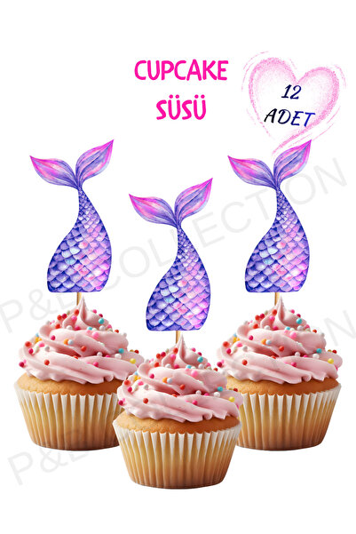 P&B COLLECTION WORKSHOP Deniz Kızı Kız Erkek Çocuk Maket Pasta Kürdanı Pasta ...