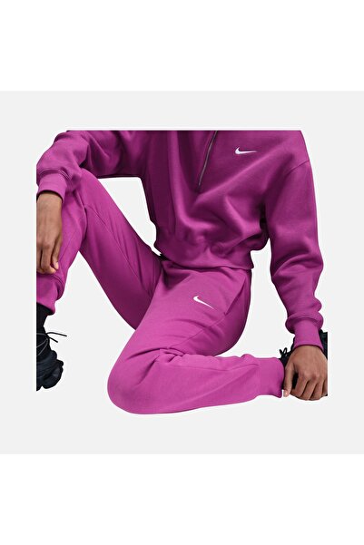 nike pink satin joggers