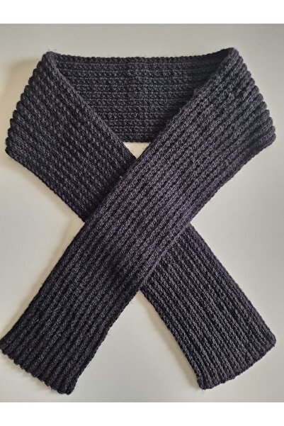 Hobi Kafe Hand Knitted Black Scarf 18Cm*190Cm