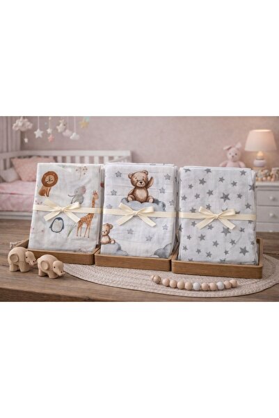 Pico Baby Multi-Purpose Muslin Blanket & Coverlet / Set of 3 / 100% Cotton / ...