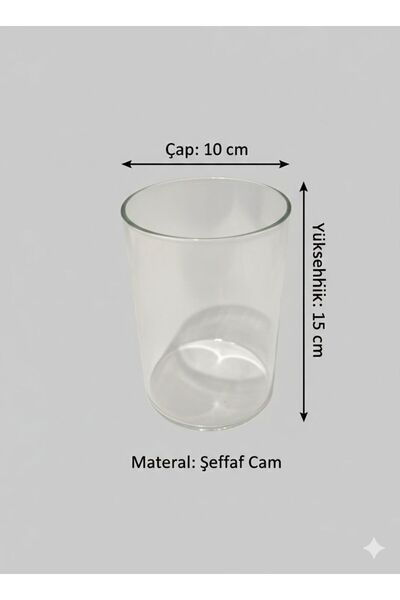 BeeCandleHome Masaüstü Bioethanol Şömine Camı - Isıya Dayanıklı Borosilikat Y...