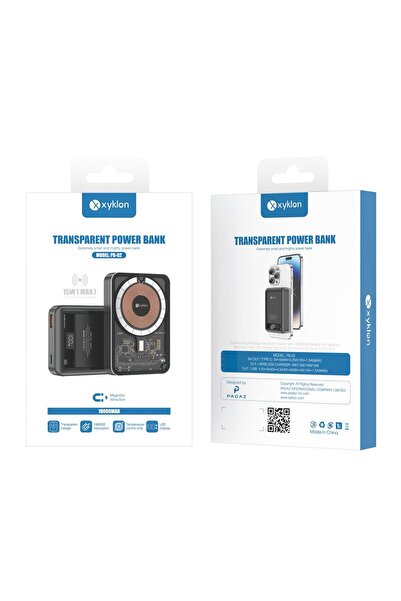 Zen Store بنك الطاقة الشفاف XYKLON PB02 Clear Charge