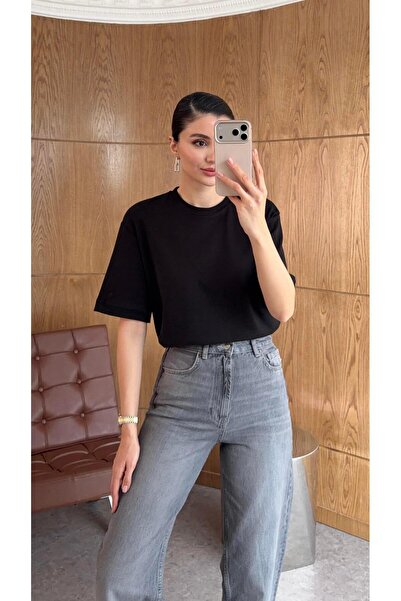 HAZELANNA Tricou Negru Basic Premium