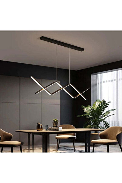 Sueva Κρεμαστό φωτιστικό LED BLACK LINES, Ισοδύναμο 300W, με Τηλεχειριστήριο