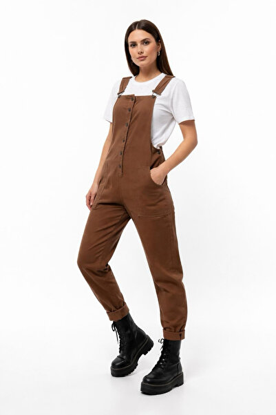 Curly Taba Cotton Woven Salopet