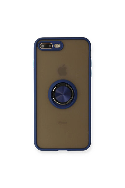eco port Iphone 7 plus case montreal ring silicone cover - navy blue