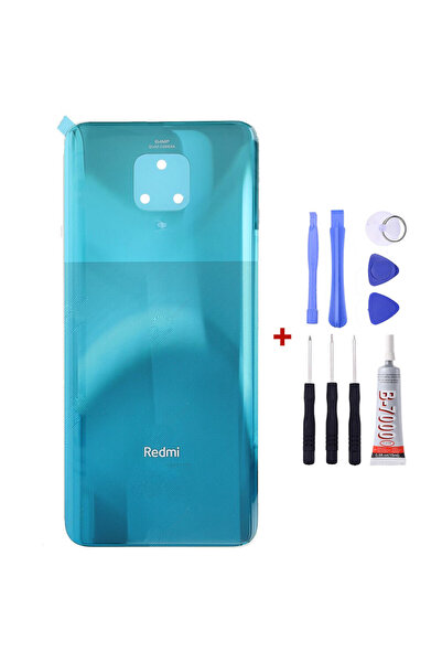 Yedcom Xiaomi Redmi Note 9 Pro Yeşil Arka Kapak Arka Cam Pil Kapağı Tamir Setli