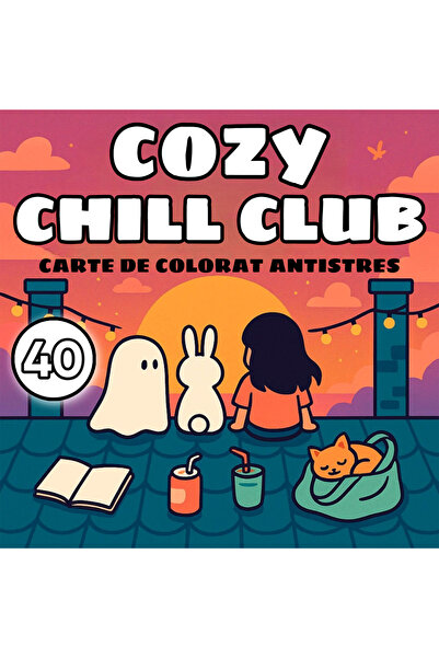 COZY Antistress Coloring Book - 40 illustrations - Chill Club