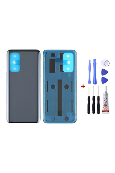 Yedcom Mi 10T Pro Siyah Arka Cam Kapak Pil Kapağı Tamir Set Beraber