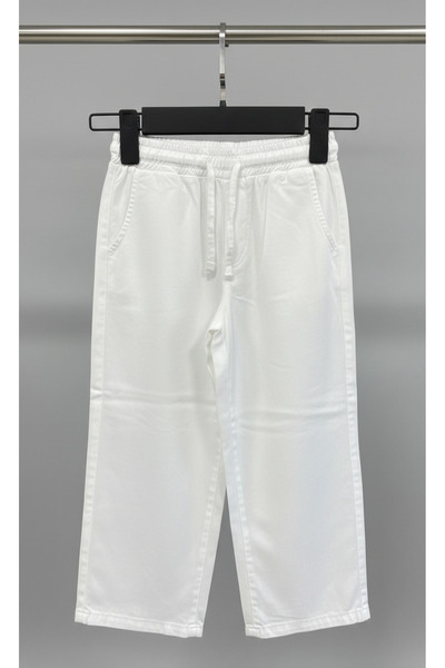 Esprix Kids بنطلون بناتي من قماش التنسل الناعم بنسبة 100% مع خصر مطاطي وأربطة