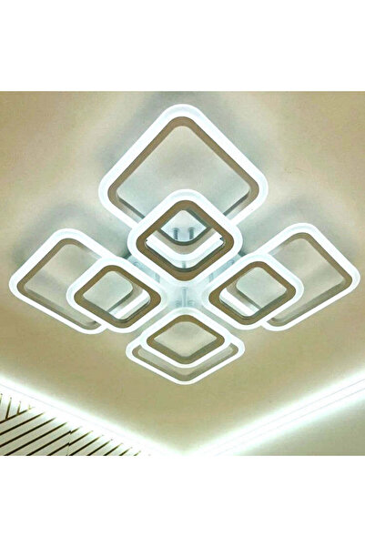 LightPlanet Lustra LED 4+4 SQUARE GIGANT Echivalent 1000W Telecomanda