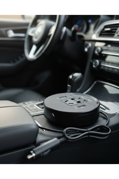 Boskord Araç İçi Power Inverter Çoklu USB Girişli Hızlı ve Güvenli Şarj