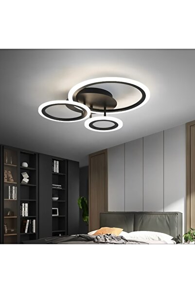 LightPlanet Lustra LED cu telecomanda, 3 tipuri de lumina calda/rece/neutra, ...