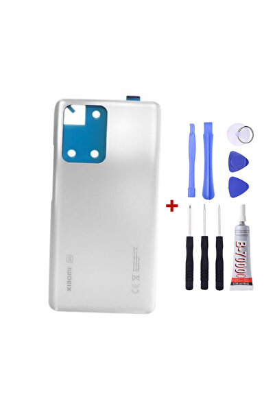 Yedcom Xiaomi Mi 11T Pro Beyaz Arka Kapak Arka Cam Pil Kapağı Tamir Setli