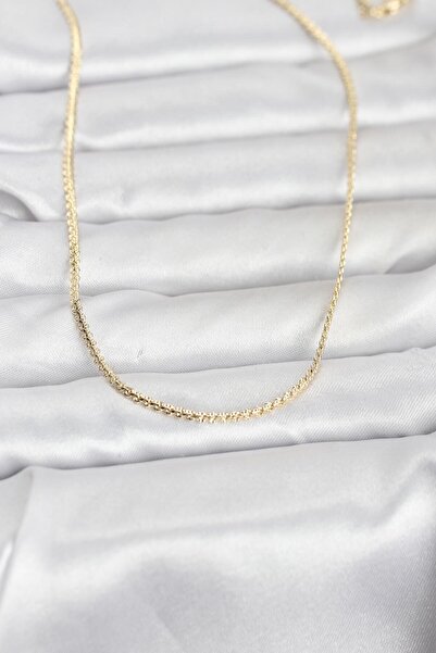 Twin Store Cm 1 Gold Rk Flat Chain Model 60 cm Women's Necklace