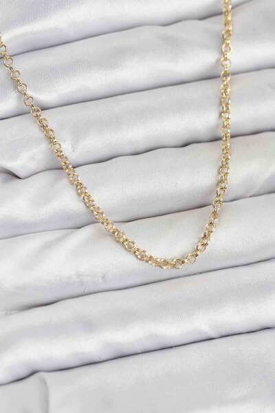 Carmella Cm Gold Color Brass Ring Model Women's Necklace Rsrbj34-Esrdns