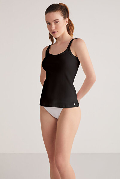 Kom Women's Cotton/Modal U-Neck Penny Undershirt (Socks Are a Gift)