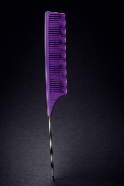 OEM Professional comb with metal tail for hair separation – purple model