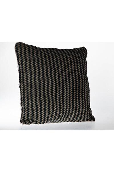 Doqu Home Stripe Pattern Green Decorative Stuffed Throw Pillow 45X45 - Green