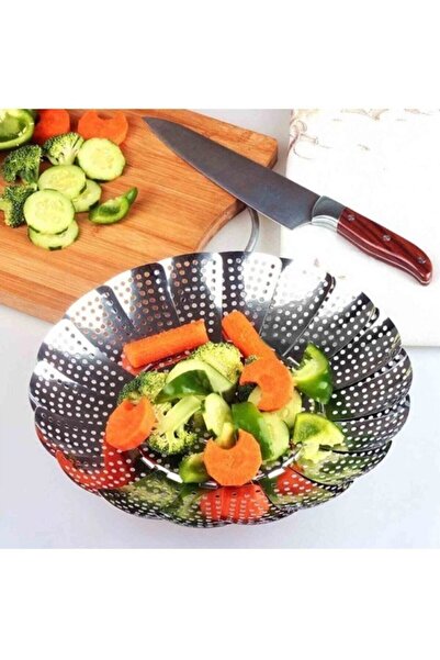LeylArt Folding Steamed Vegetable Cooker Boiler Boiling Basket Apparatus