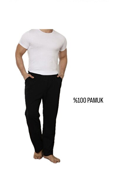 ZAGE GİYİM ZAGE %100 PAMUK CEPLİ ERKEK PİJAMA ALTI