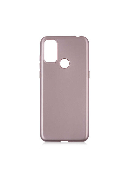 zore غطاء حماية سيليكون ZPRB Premier لهاتف ألكاتيل 1S 2021 - ذهبي وردي