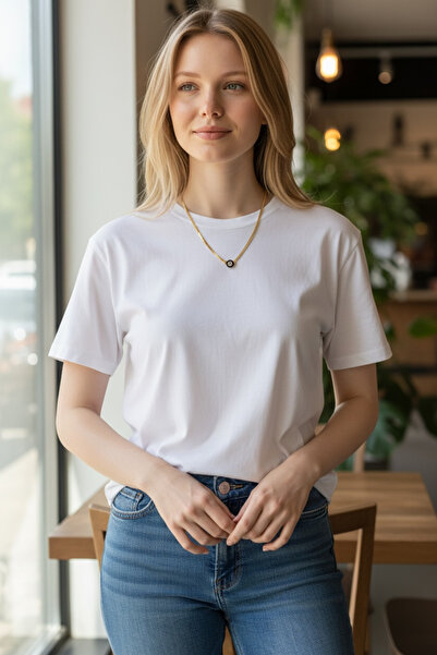 Emkaccessories Gold Çelik Siyah Kolye