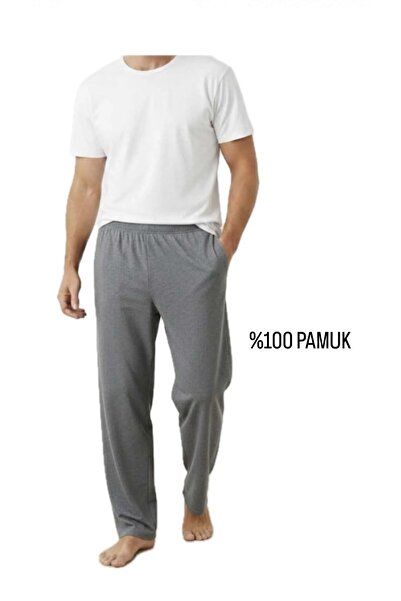ZAGE GİYİM ZAGE %100 PAMUK CEPLİ ERKEK PİJAMA ALTI