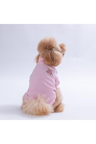 Pawstar Pembe Teddywood Esnek Sıcak Tutan Köpek Sweati Köpek Kıyafeti Kedi Kı...