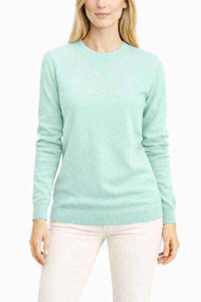CRALİCHE Women's Crew Neck Knitwear Sweater-Straight Cut Stylish Sweater-Thin...