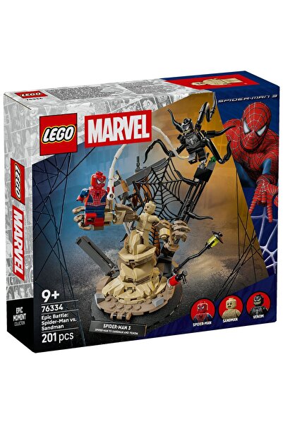 Evelise LEGO MARVEL BATALIE MEMORABILA OMUL PAIANJEN VS SANDMAN 76334