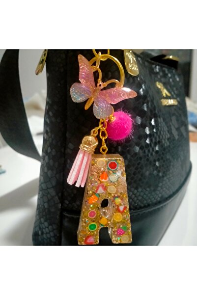 Minihobiev Letter a Keychain, Bag Accessory, Decorative Accessory, Jewelry