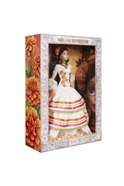 mattel Κούκλα Barbie Signature Dia De Muertos με λευκό φλοράλ φόρεμα