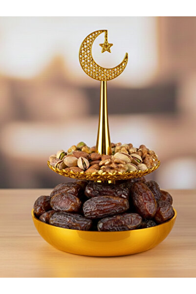 pernator RAMAZAN HURMALIK 2 KATLI HURMALIK VE KURUYEMİŞ ŞIK SUNUM TABAĞI