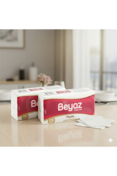 BEYAZ GÜVERCİN مناديل 200 ورقة 2 قطعة